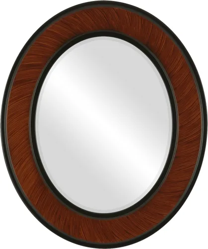 Vista 24 de ovalandroundmirrors. com Oval Espejo biselado en un estilo Montreal champaña Oro marco