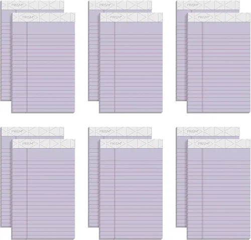 Vista 25 de Tops Prism Plus - Bloc legal de 5 x 8 pulgadas, perforado, gris, regla estrecha, 50 hojas por bloc de escritura, paquete de 12 (63060)