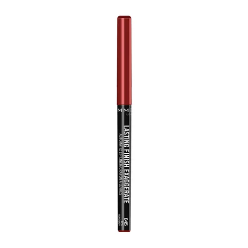 Vista 2 de Rimmel Lasting Finish Exaggerate - Delineador de labios automático, 45 Epic Burgandy (paquete de 2)