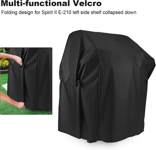 Vista 3 de Grisun 7138 Premium Grill Cover 48 pulgadas para Weber Spirit II 200, Spirit 210 Series, cubierta impermeable antidecoloración para parrilla de gas