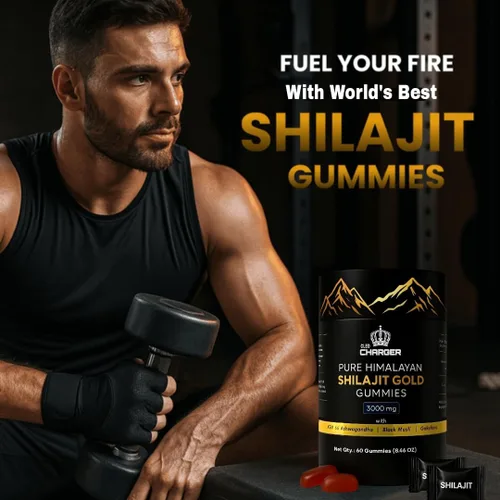 Vista 6 de Shilajit - Gomitas para hombres y mujeres 3000 mg Shilajit orgánico puro del Himalaya con Ashwagandha Gokshura Sin OMG, sin azúcar añadida Más