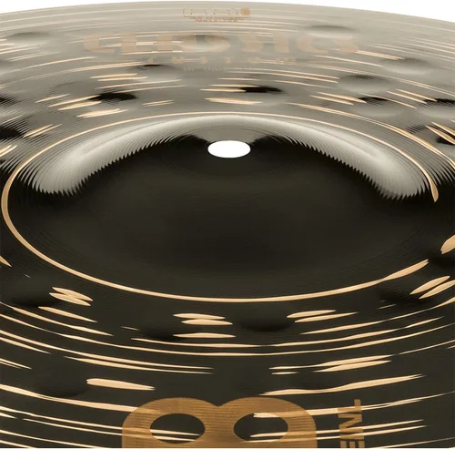 Vista 4 de Meinl Crash Platillo de 16 pulgadas – Classics Custom Dark – Fabricado en Alemania, 2 años de garantía (CC16DAC) Platillo para batería de bronce