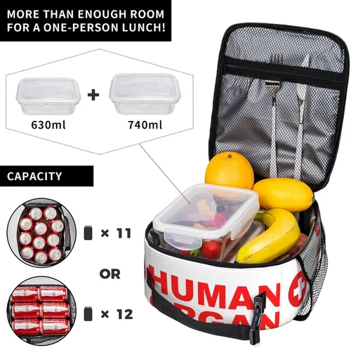 Vista 18 de Gianlaima Fiambrera aislada de fútbol americano para mujeres y hombres, bolsa de almuerzo portátil reutilizable para oficina, trabajo, viajes