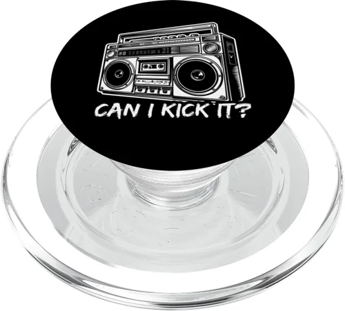 Vista 7 de Can I Kick It? 90s Hip Hop Streetwear Retro Boombox PopSockets Adhesive PopGrip