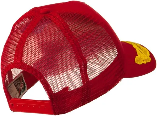 Vista 13 de e4Hats.com Tapa de parche de hojas de roble dorado con malla de 5 paneles