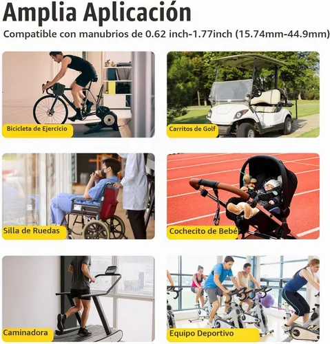 Vista 5 de Charchendo Soporte para tableta de cinta de correr de cuello de cisne, ajuste universal para bicicleta elíptica/bicicleta de giro/bicicleta