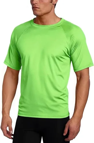 Vista 25 de Kanu Surf Camiseta de natación de manga corta UPF 50 para hombre (tallas regulares y extendidas)