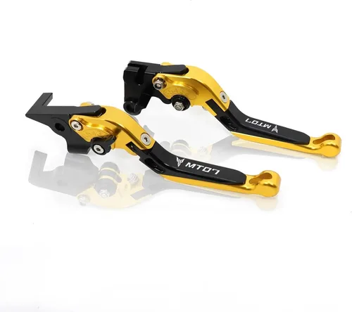 Vista 11 de Palancas de embrague de freno plegables ajustables para motocicleta para Yamaha MT-07 FZ-07 FZ07 MT07 2014 2023 Manijas de control delantero