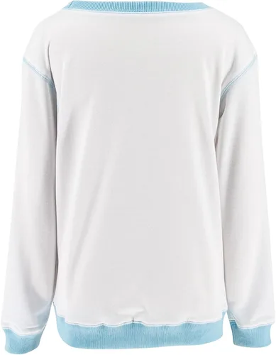 Vista 3 de Bingerlily Sudadera casual de manga larga para niñas, cuello redondo, lindo suéter de ajuste relajado