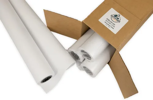 Vista 2 de Papel Bond de inyección de tinta sin recubrimiento de 20 libras, 30" x 150', núcleo de 2", 4 rollos por caja