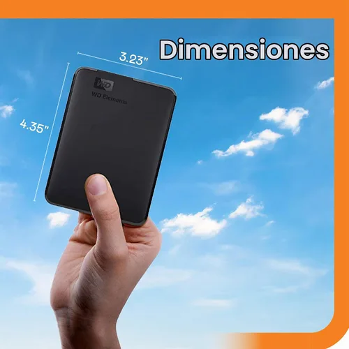 Vista 2 de WD Disco duro externo portátil Elements de 3 TB, USB 3.0, compatible con PC, Mac, PS4 y Xbox - WDBU6Y0030BBK-WESN
