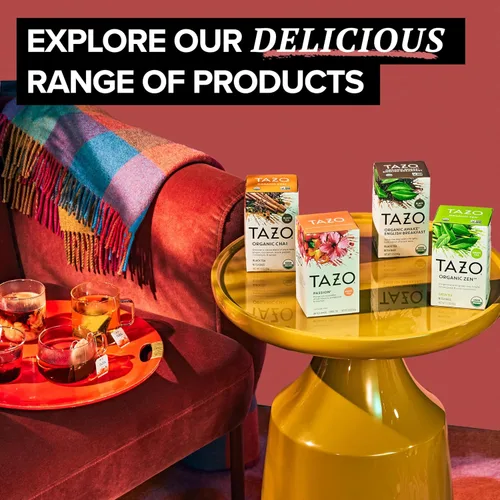 Vista 6 de Bolsas de té Tazo Organic Awake English Breakfast, té negro atrevido y tradicional al estilo desayuno, 144 bolsas de té en total