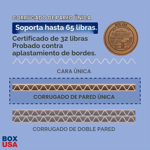 Vista 4 de BOX USA Moving Boxes Small 16"L x 10"W x 10"H 10-Pack - Corrugated Cardboard Box for Shipping, Mailing, Packing, Packaging and Storage