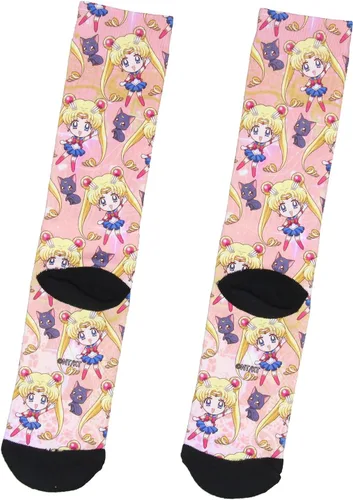 Vista 2 de Bioworld Sailor Moon Sublimated Crew Socks