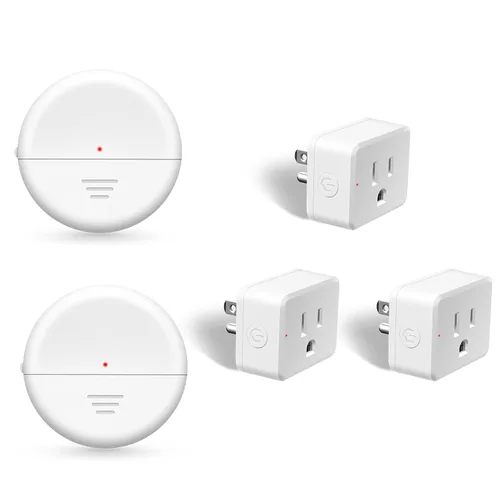 Vista 141 de NineLeaf - Enchufe de salida de control remoto, interruptor de luz de encendido y apagado inalámbrico desmontable 500FT Light Plug Decorator