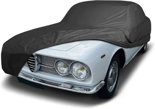 Vista 16 de iCarCover Funda de automóvil personalizada de alta calidad para Alfa Romeo 147 2002-2007, resistente, impermeable, para todo tipo de clima, lluvia