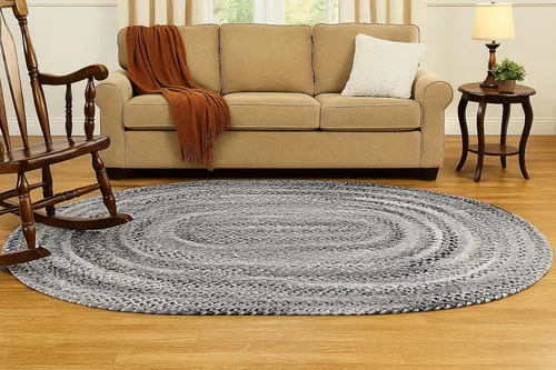 Vista 76 de Better Trends Alfombra trenzada degradada, ovalada, reversible y duradera, 100% algodón suave, ideal para cocina, sala de estar, dormitorio, tapete