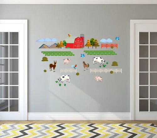 Vista 10 de The City - Vinilo adhesivo de vinilo para habitación de niños, camión de basura, colección de residuos sólidos, para dormitorio de niños, sala