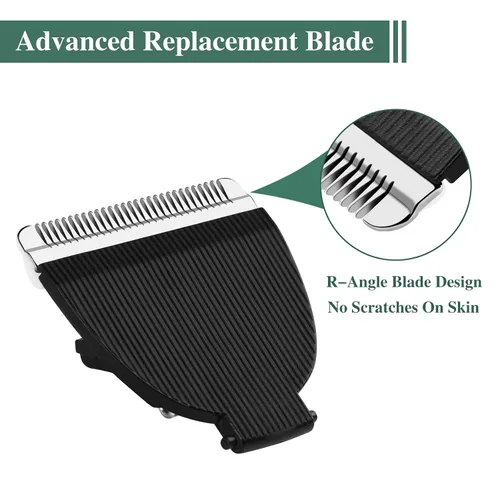 Vista 3 de Paquete de 2 cuchillas de repuesto para recortadora Meridian, cuchillas de repuesto higiénicas de cerámica compatibles con Meridian Body Trimmer