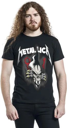 Vista 3 de Metallica Camiseta 40Th Anniversary Ripper Band Logo Oficial Hombres Negro