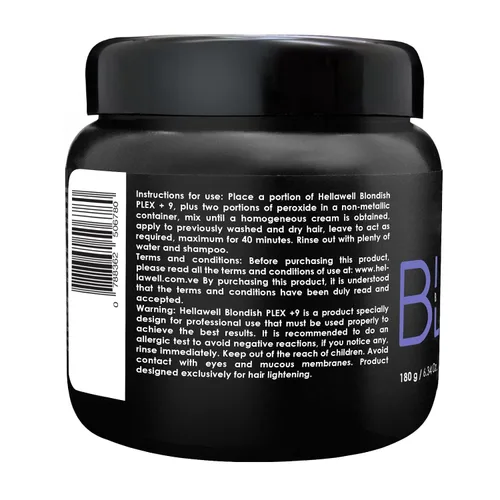 Vista 2 de BLONDISH PLEX + 9 polvos blanqueadores para el cabello, blanqueador plex, iluminador, aclarador de cabello, aclara más de 9 tonos, 6.35 oz, 6.34