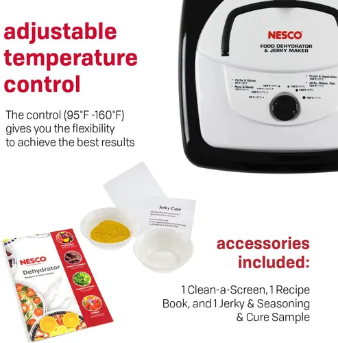 Vista 6 de Nesco/American Harvest FD-80 Máquina para deshidratar alimentos, con forma cuadrada., Blanco