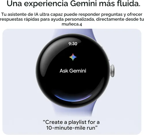 Vista 6 de Google Pixel Watch 4 (41mm) - Reloj inteligente Android - Monitor de frecuencia cardíaca y seguimiento del sueño - Batería de 30 horas - Seguimiento