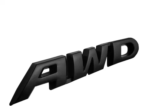 Vista 3 de OnlyYou.X AWD Emblema 3D Logo AWD calcomanía gruesa para camioneta universal y automóvil, 6 pulgadas de largo, 1 pieza de metal negro