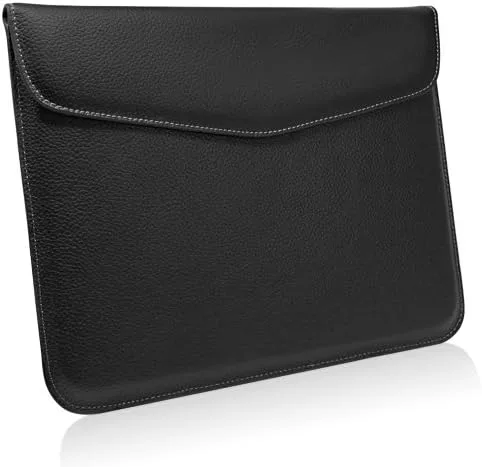 Vista 2 de BoxWave Funda compatible con Kindle Fire HDX 8.9 (3ª generación 2013) - Funda de piel ejecutiva, funda de piel delgada con forro suave, color negro