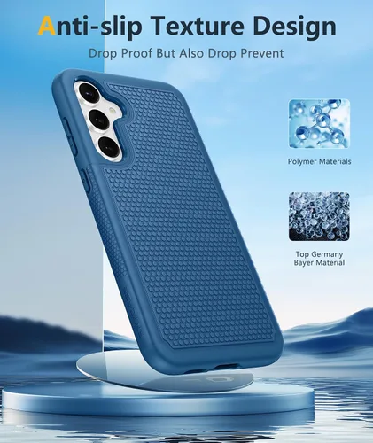 Vista 649 de FNTCASE Funda para iPhone 17 Pro: Fundas delgadas translúcidas de color azul claro compatibles con MagSafe, protección completa de la cámara
