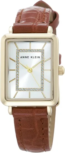 Vista 12 de Anne Klein AK/3820 Reloj con correa de grano de cocodrilo acentuada con purpurina
