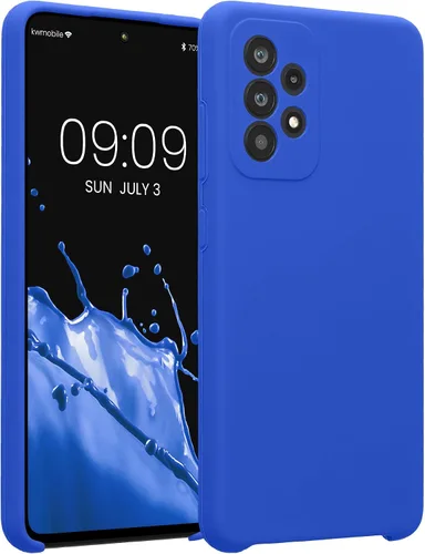 Vista 77 de kwmobile Funda compatible con Samsung Galaxy A13 4G - Funda delgada de silicona TPU - Acabado suave al tacto - Amarillo radiante