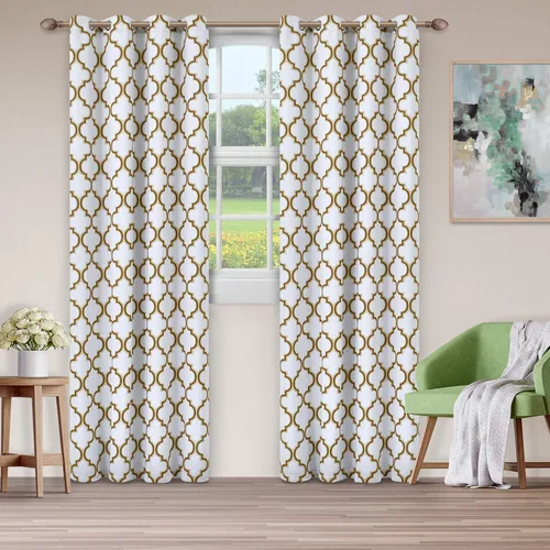 Vista 13 de Superior 52X96CT-Boh-Tre-NB - Par de paneles de cortina (juego de 2)