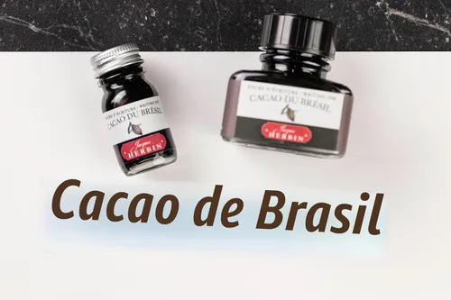 Vista 10 de Tinta para pluma estilográfica Herbin - 1.0 fl oz Embotellada - Cacao du Bresil