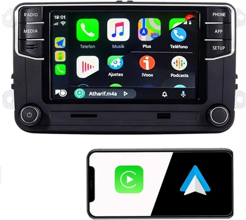 Vista 14 de 7" Android 13 Radio de coche con Carplay inalámbrico Android Auto GPS Navegación Estéreo de coche 8-CORE 2+32G Pantalla táctil IPS WiFi BT FM AM DSP