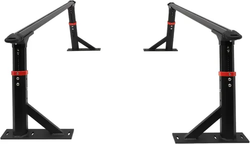 Vista 4 de FINDAUTO Estante de cama de camión resistente de altura ajustable Estante universal extensible de escalera para camioneta