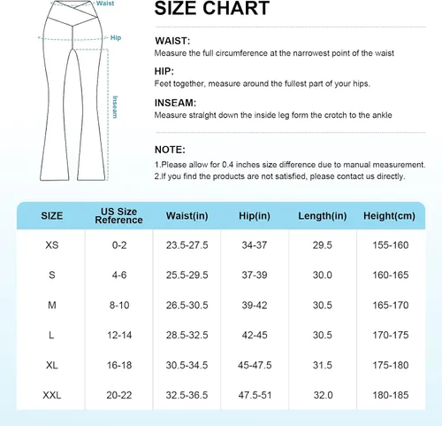 Vista 5 de TOPYOGAS Leggings de cintura alta para mujer, pantalones de yoga cruzados de pierna ancha con control de abdomen, leggings de yoga con corte de bota
