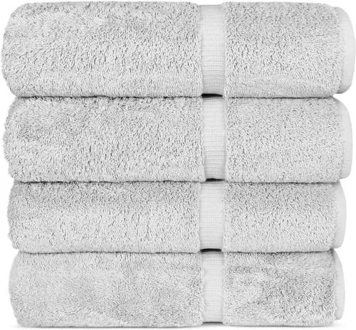 Vista 37 de Chakir Turkish Linens Toallas turcas de alta calidad 100% algodón para baño, toallas de baño grandes de 30 x 60 pulgadas (4 piezas, aguamarina)