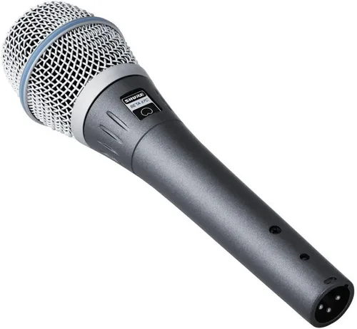 Vista 3 de Micrófono condensador SHURE para manejar aplicaciones vocales, Gris