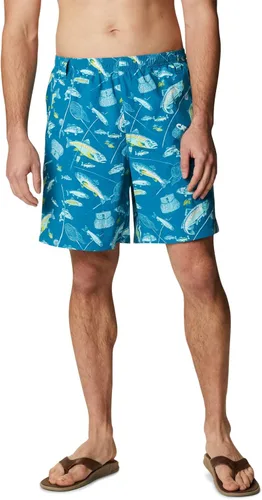 Vista 116 de Columbia Super Backcast - Pantalón corto de agua para hombre Impresión de tinte negro