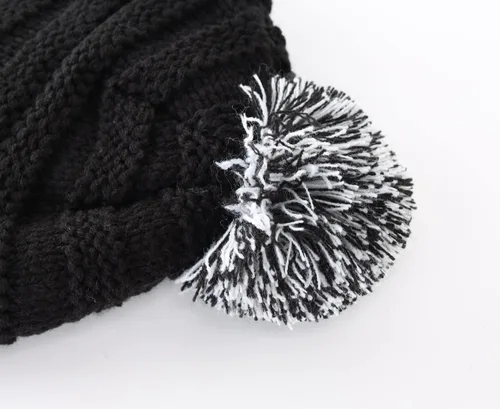 Vista 4 de Home Prefer Gorro de invierno con forro de sherpa para niños y niñas pequeñas con solapa para las orejas