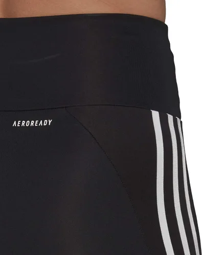 Vista 3 de adidas Mallas deportivas de tiro alto diseñadas para mujer Negro-blanco