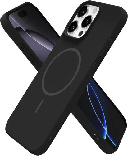 Vista 149 de Oakxco Funda de Silicona Mag Safe para iPhone 12 Pro Max, Funda Magnética Delgada y Fina Compatible con Carga Inalámbrica MagSafe, Bonita Funda