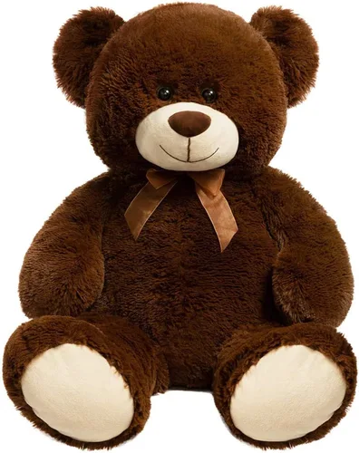 Vista 20 de HollyHOME Oso de peluche grande para cumpleaños y día de San Valentín, peluche para niños y novia, 36 pulgadas, color beige