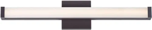 Vista 21 de Maxim Lighting Spec - Lámpara de tocador de baño Acabado de aluminio de níquel satinado Lámpara contemporánea para interiores Ideal para baños