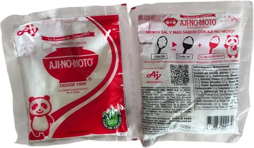 Vista 4 de Ajinomoto Peruano, condimento peruano, condimento Umami, 2 paquetes x 2.12 onzas