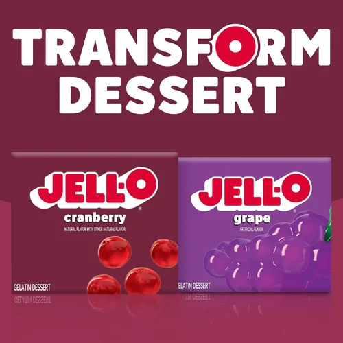 Vista 7 de Jell-O gelatina de Arándano, 3oz Cajas de postre (paquete de 12)