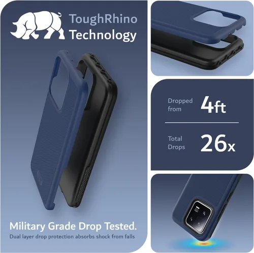 Vista 3 de TUDIA DualShield Grip - Funda protectora para Xiaomi 13 5G, MergeGrip, de grado militar, resistente, a prueba de golpes, delgada, de doble capa