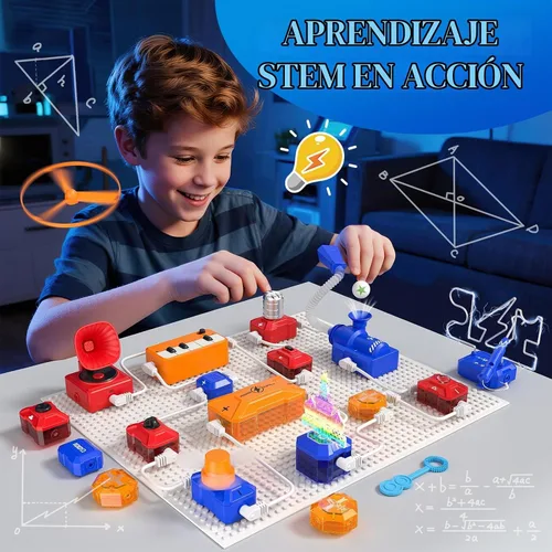 Vista 3 de Kit de ciencia para niños, juguete STEM de exploración electrónica 671+ proyectos