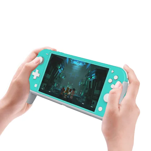 Vista 2 de Laimax Funda protectora ergonómica con asas de agarre para Nintendo Switch Lite, accesorios compatibles con Nintendo Switch Lite (verde)